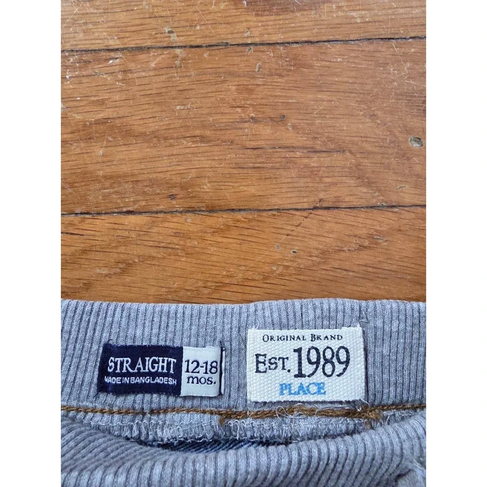 Children place Straight Boy Pants Jeans Jambes Droites 12-18 m blue A001819